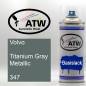 Preview: Volvo, Titanium Gray Metallic, 347: 400ml Sprühdose, von ATW Autoteile West.